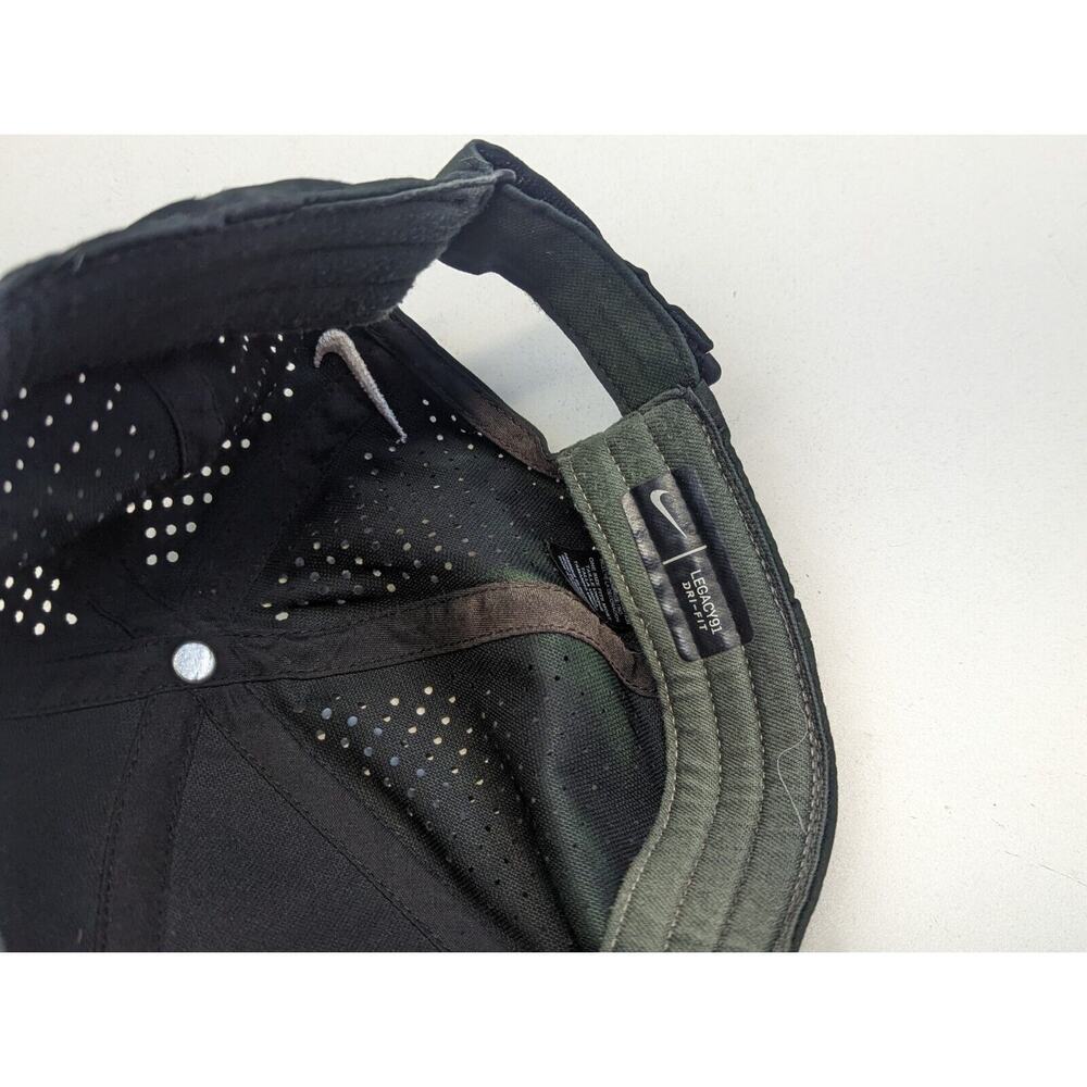 Nike Golf Black Legacy 91 Dri Fit Hot‎ Weather Polyester Baseball Cap Adult OSFA - Picture 7 of 9